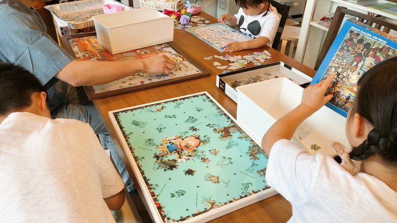 子どものジグソーパズルは何ピースがいい あいいろ 育休中の4児ママ Note