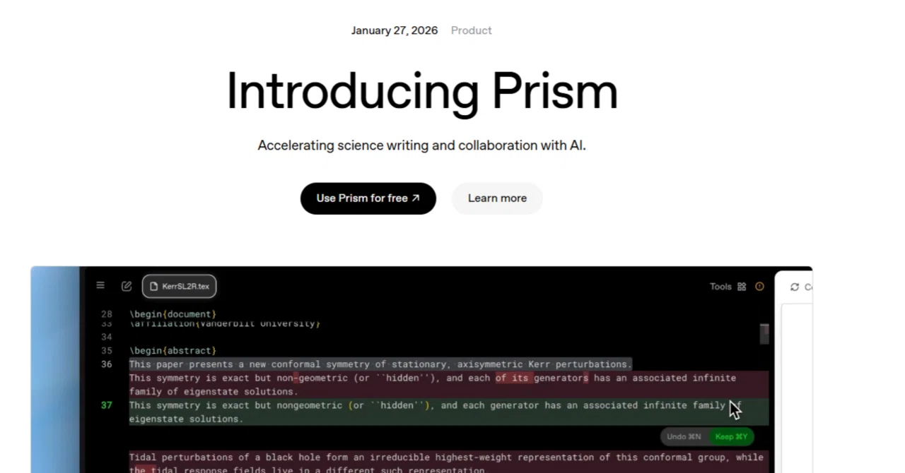 これ問論文編Ver.21.5 実験ノート：OpenAIの論文作成プラットフォームPrismを試す｜ミトKeY