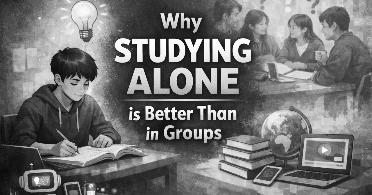 Is it better for students to study alone rather than in groups ...