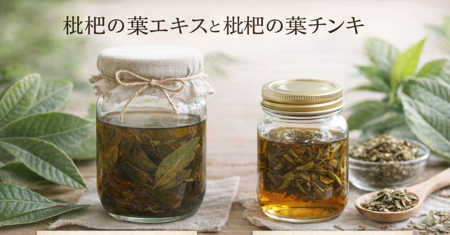 枇杷の葉チンキとエキスと発酵レシピ｜福岡 | 薬草てらこや|アジア薬草