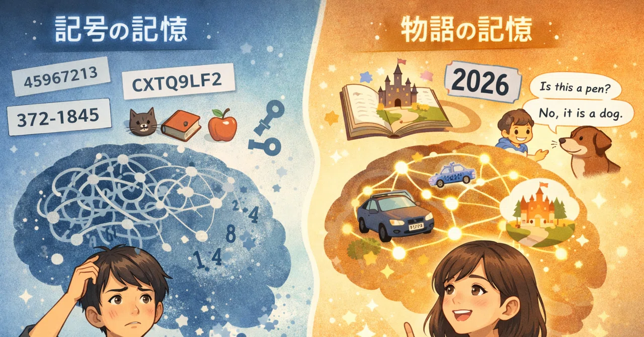 数字の羅列や英単語の羅列が覚えられない/C|おやびん