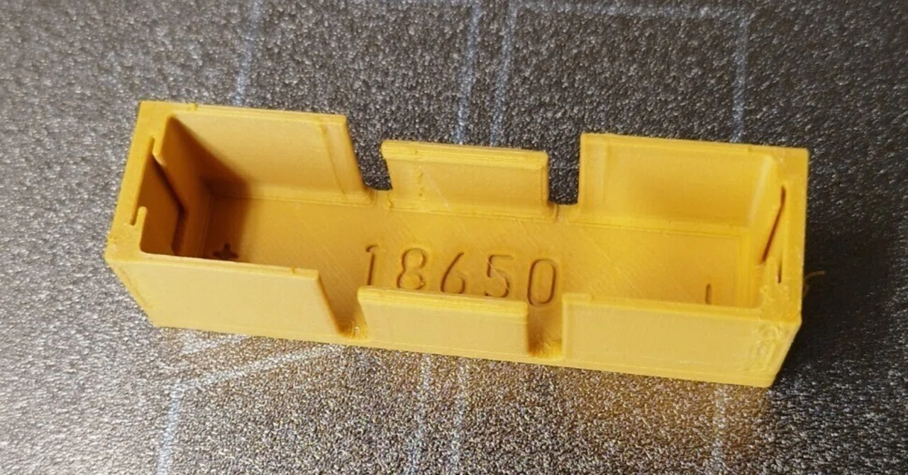 18650用の電池ケースを作ってみた｜go_3DP