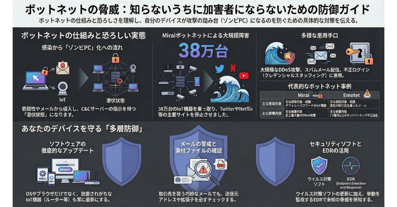 ボットネットとは？仕組みから被害事例、効果的な対策まで徹底解説｜未来共創