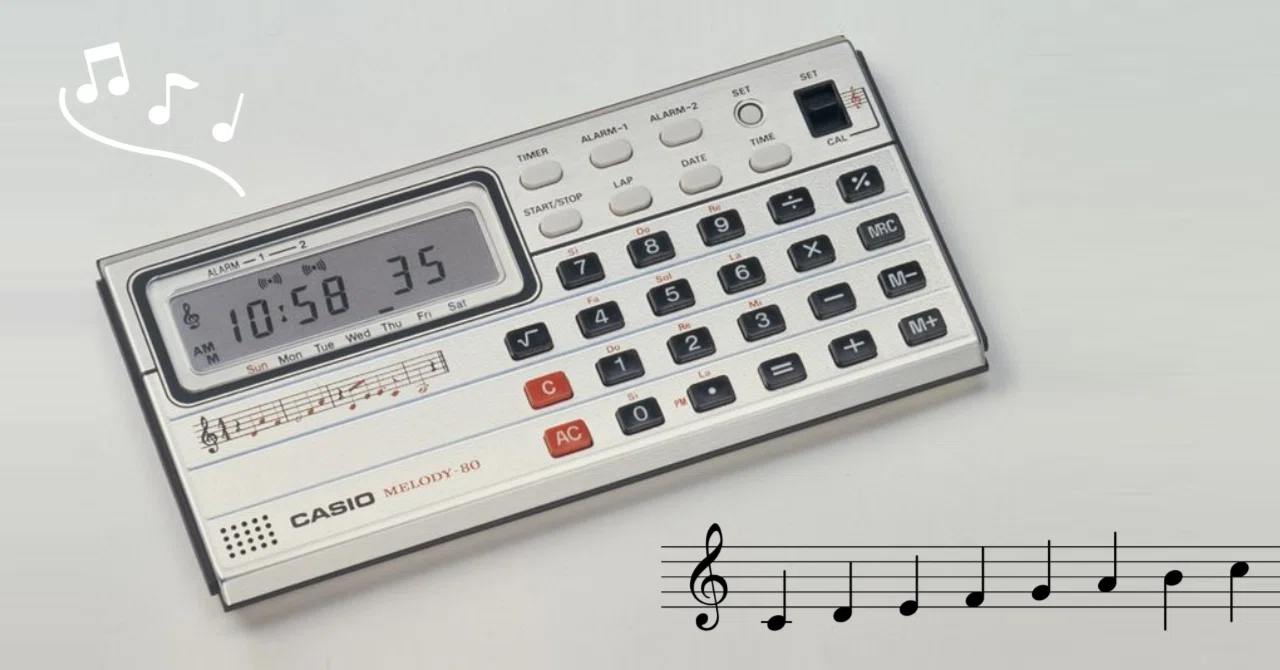 カシオの「オモシロ電卓」物語 Vol.6:音を奏でる電卓たち｜カシオ
