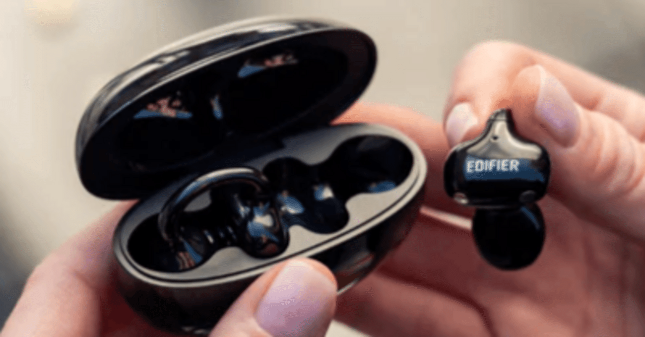 新品未開封　EDIFIER LolliClip オープンイヤーイヤホン　黒 Edifier LolliClip（エディファイア ロリクリップ）｜AIノイズキャンセ