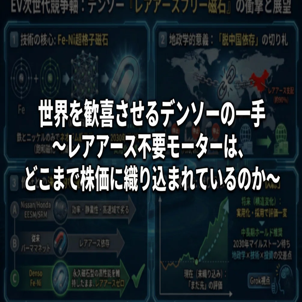 世界を歓喜させるデンソーの一手 ～ レアアース不要モーターは