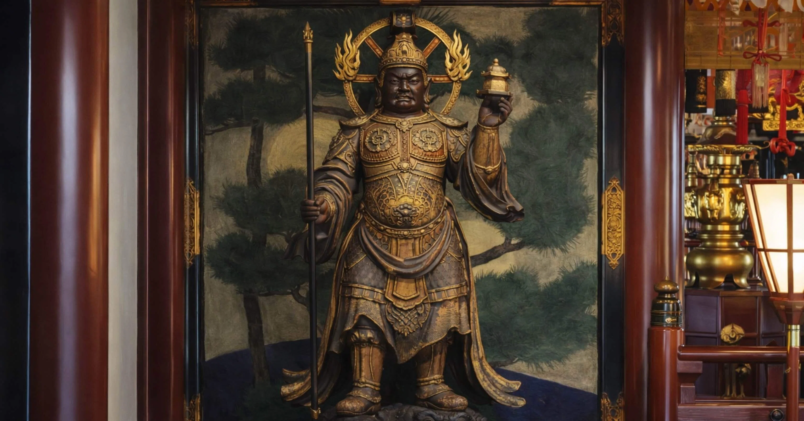 郭法明 自然神画 開運 スピリチュアル 仕事運 毘沙門天 絵画 | APPS