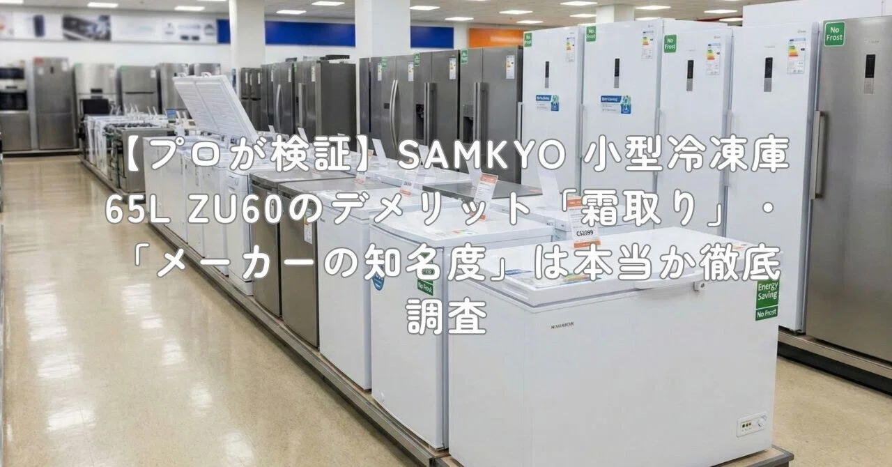 プロが検証】SAMKYO 小型冷凍庫 65L ZU60のデメリット「霜取り プロが検証】SAMKYO 小型冷凍庫 65L ZU60のデメリット「霜取り
