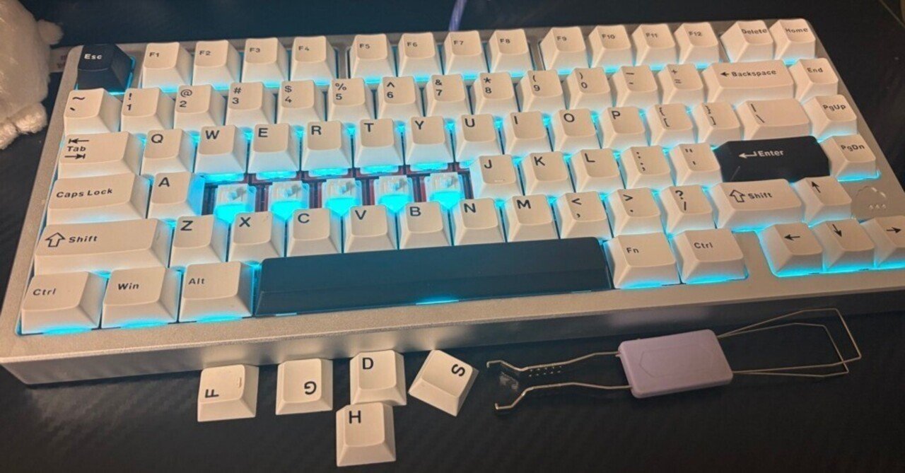 20 Rainy75 Proを本当に雨音がするキーボードにしたいよ～～～～ん