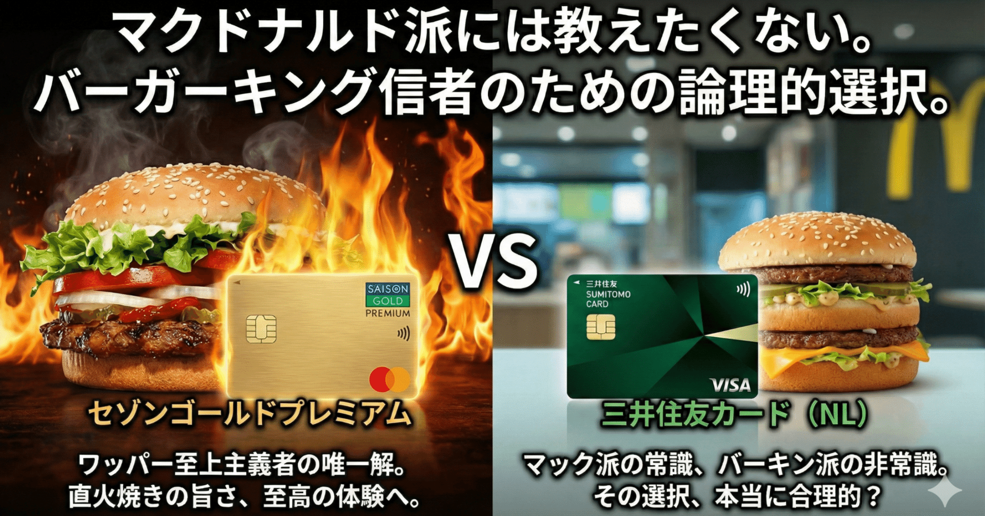 バーガーの王への謁見にふさわしいカードを持とう！！！！！｜レイ