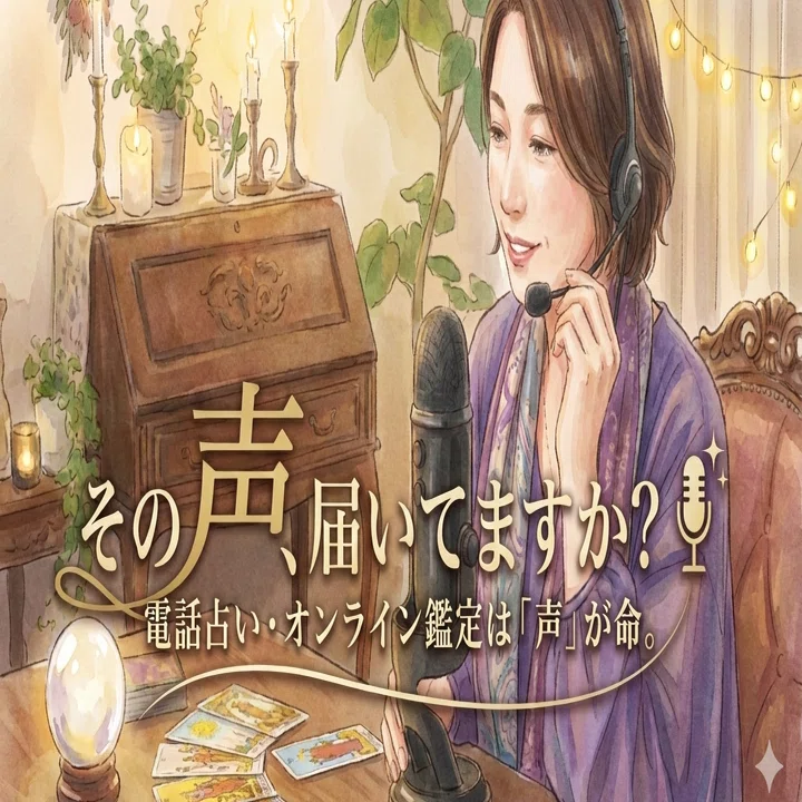 電話占いとオンライン鑑定は声のお仕事｜あなたの声は不快感なく届い