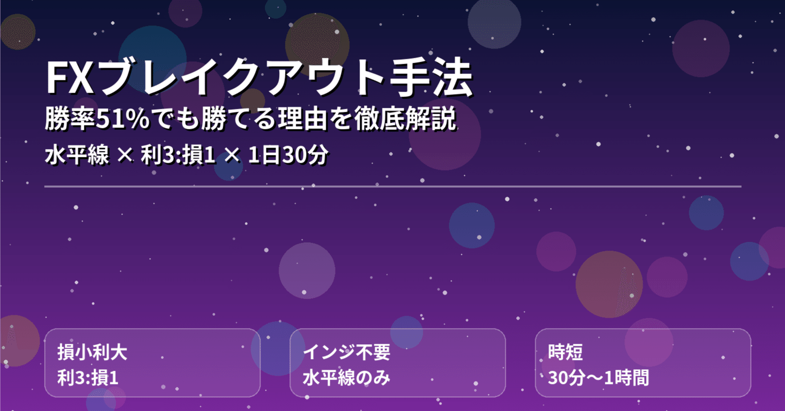 FXブレイクアウト手法で月10万円稼げた|勝率51%でも勝てる理由を徹底解説｜マオト＠不景気に克