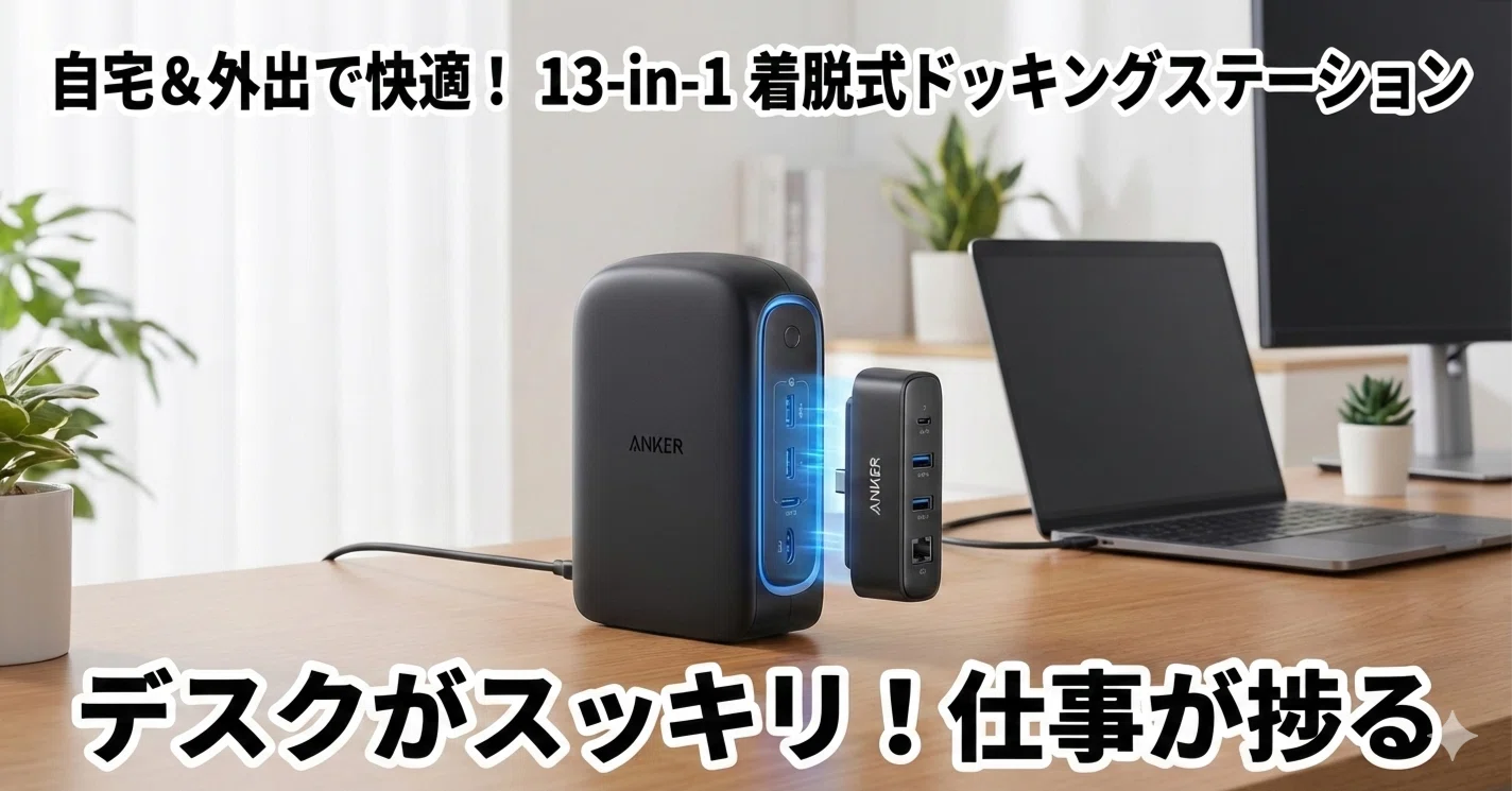本日発売】Ankerの「合体する」ドックがハイブリッドワークの正解だっ