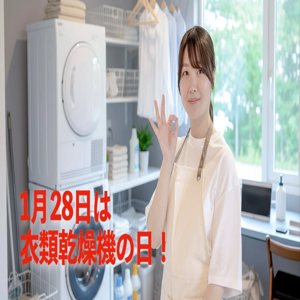 衣類乾燥機の日（1月28日）】部屋干しに悩んできた人へ｜日本で広まっ 
