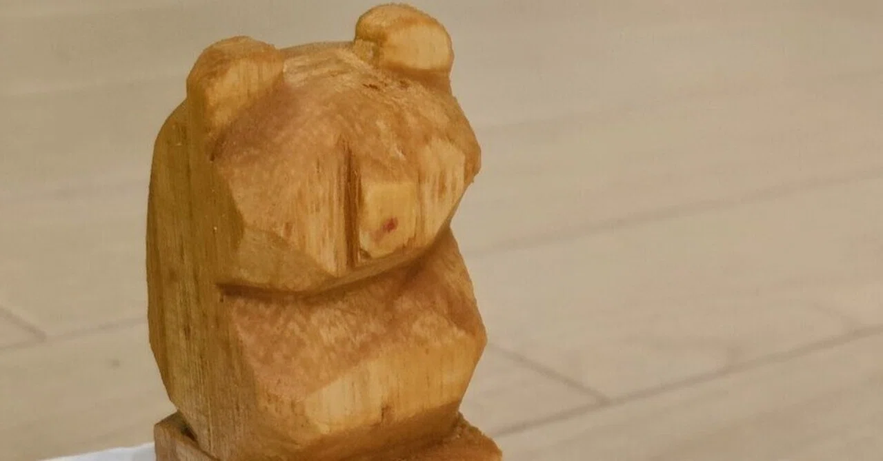 思いつきチャレンジ：木彫りグマを作ってみた｜ことなり