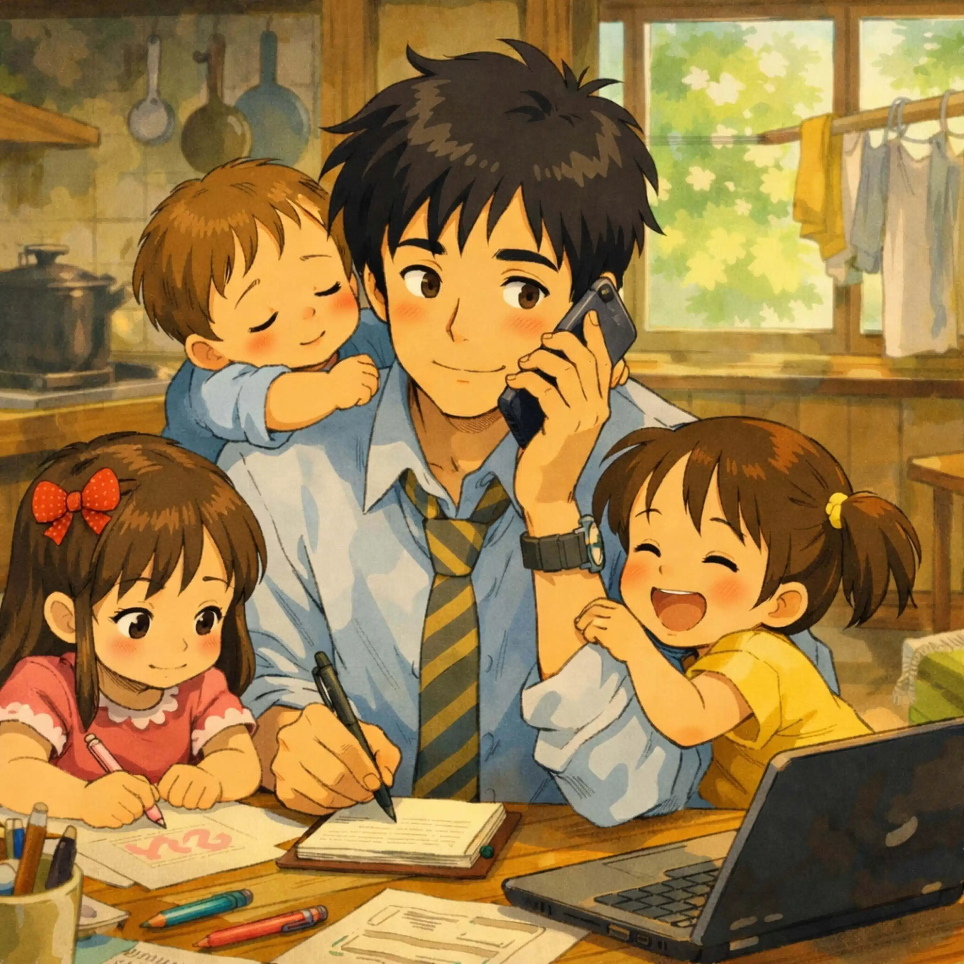 未就学児3人×営業職パパの奮闘記