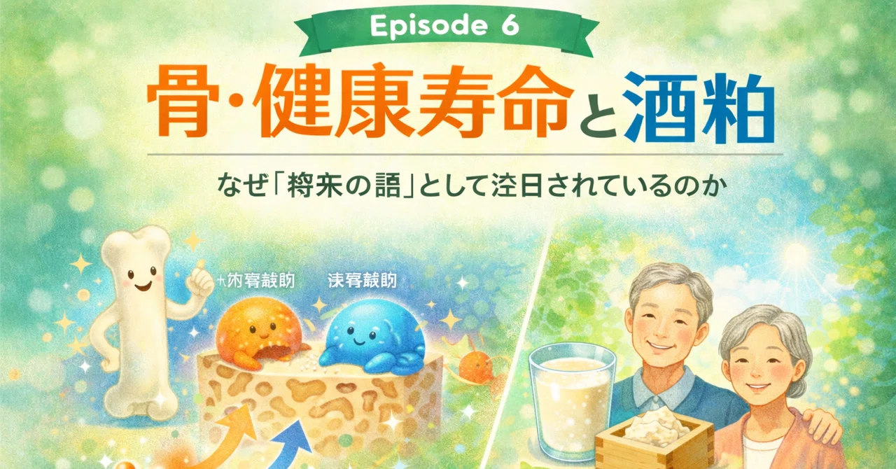 Episode 6 | Bones, Healthy Life Expectancy, and Sake Lees - Why It Is ...