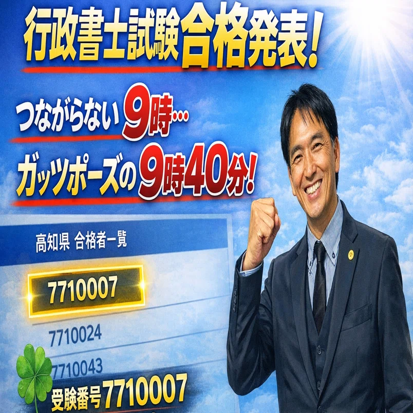 行政書士試験 合格発表の朝】｜hassy