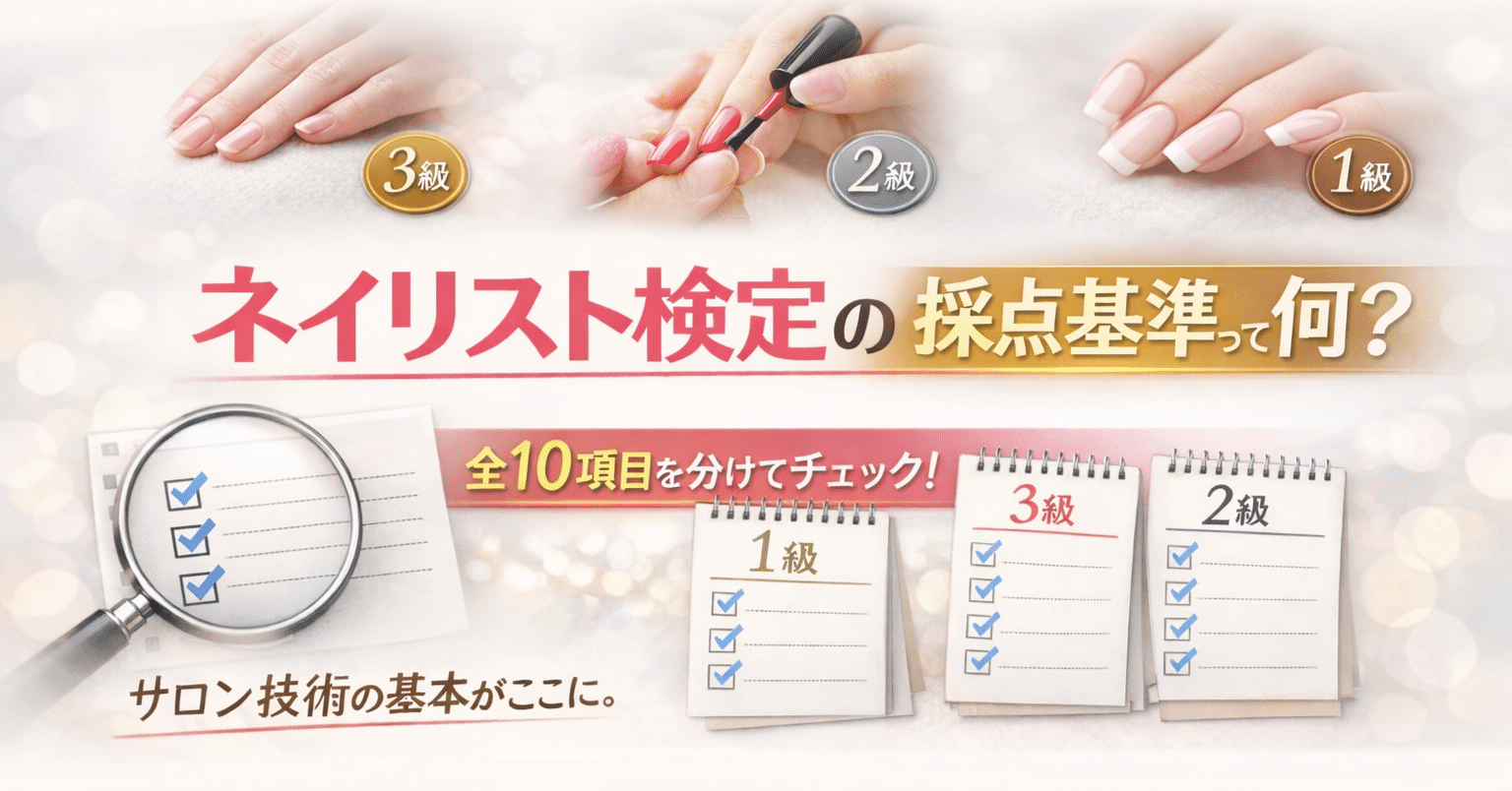 ネイリスト検定「採点基準10項目」って何？｜うさぎ校長