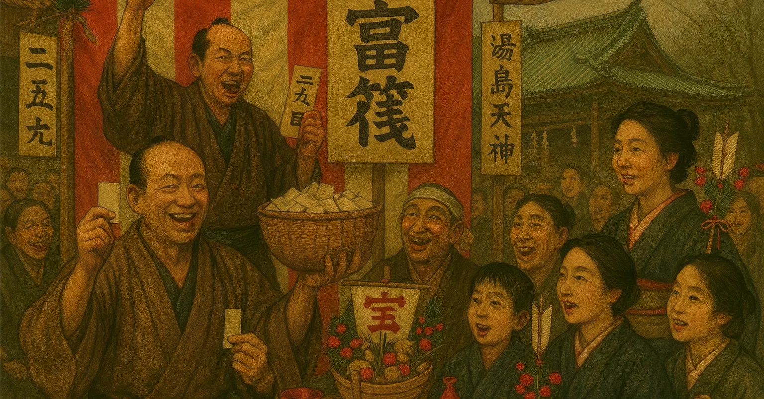 落語】御慶〜なけなしの金で買った富くじがまさかの…｜みずあめ