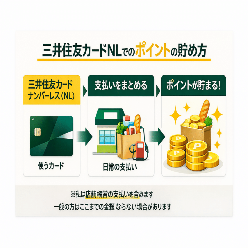 実体験】現役コンビニ店長が三井住友カード ナンバーレスで毎月約5万ポイント貯めている方法｜健ビニ（健康×コンビニ）