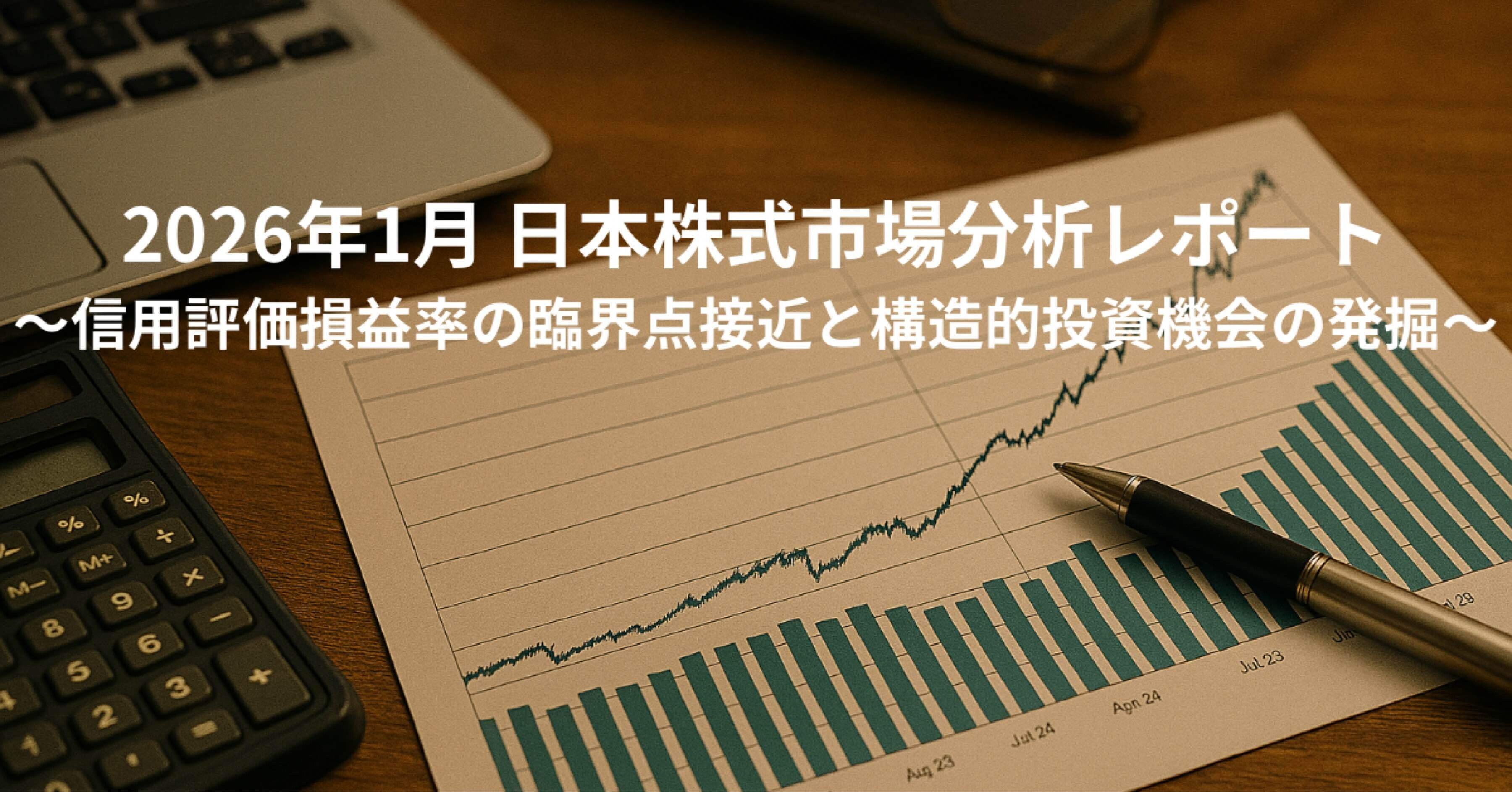 2026年1月 日本株式市場徹底分析レポート～信用評価損益率の臨界点接近と構造的投資機会の発掘～｜Sora_Vision