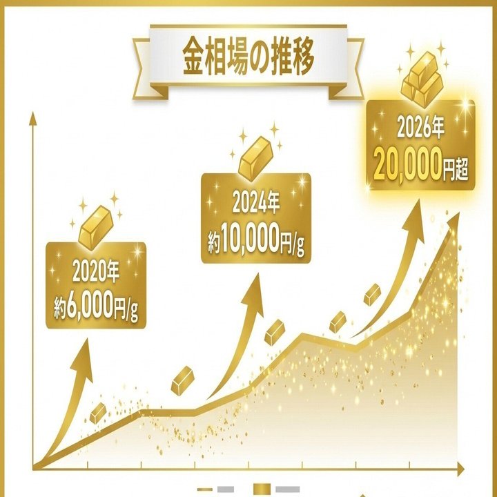2030年、金 相場3万円時代を予想する。※2026年1月修正、2030年は「5万円」時代かも知れません。｜株式会社RAINの商品開発日誌。【純金】などを扱う珍しい会社です。