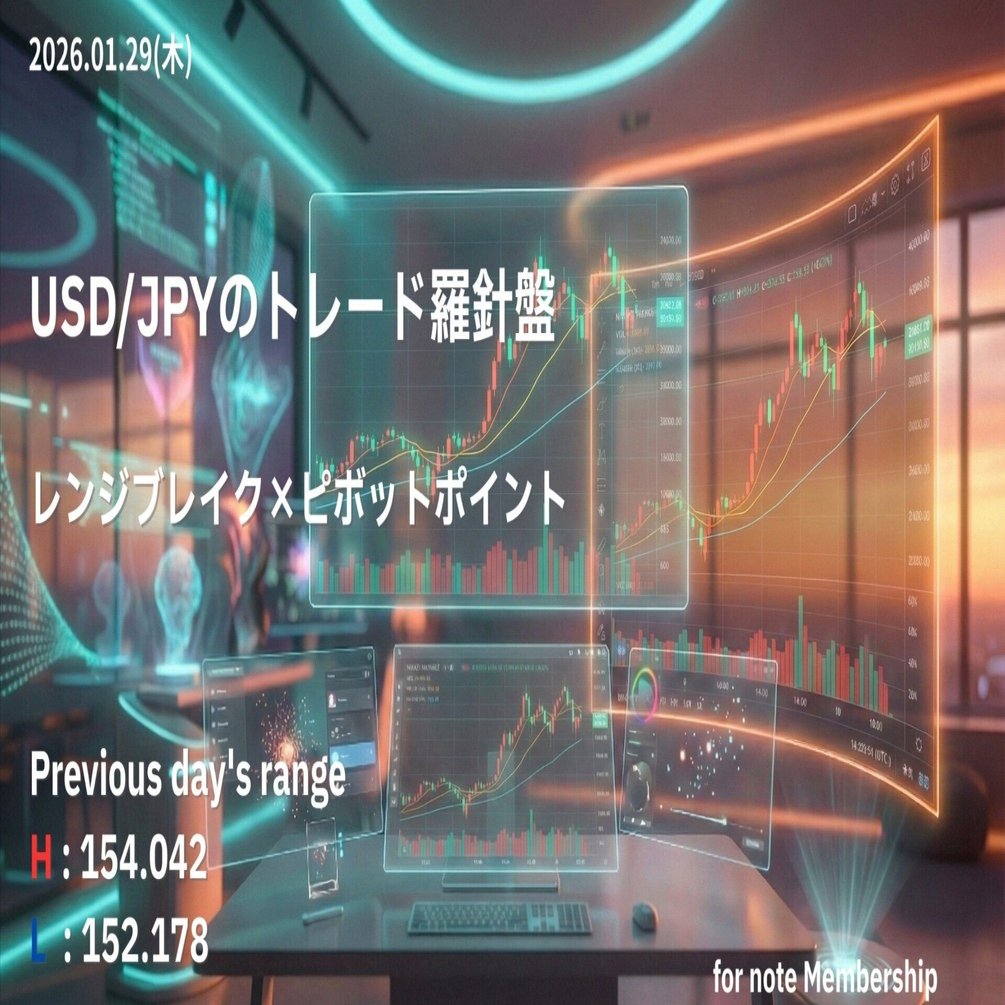 今日のドル円は「154.04円」のレジサポ転換が鍵。Pivot分析から見るブレイク戦略｜clear｜Information Editor