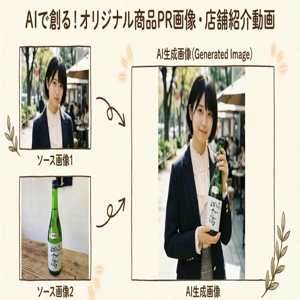 AIで創る!オリジナル商品PR画像・店舗紹介動画」｜熊野町のAI使い