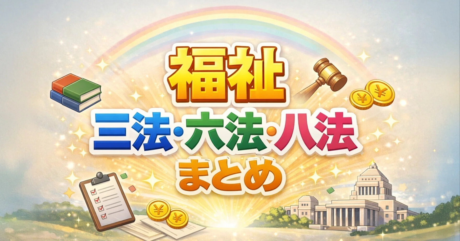 社会福祉士国試対策♡復習ログ｜🌱 日本の戦後福祉まとめ〜福祉三法