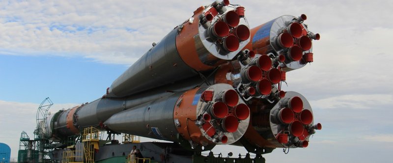 バイコヌール宇宙基地打ち上げ見学ツアー２０１５　油井亀美也ソユーズ打ち上げ２