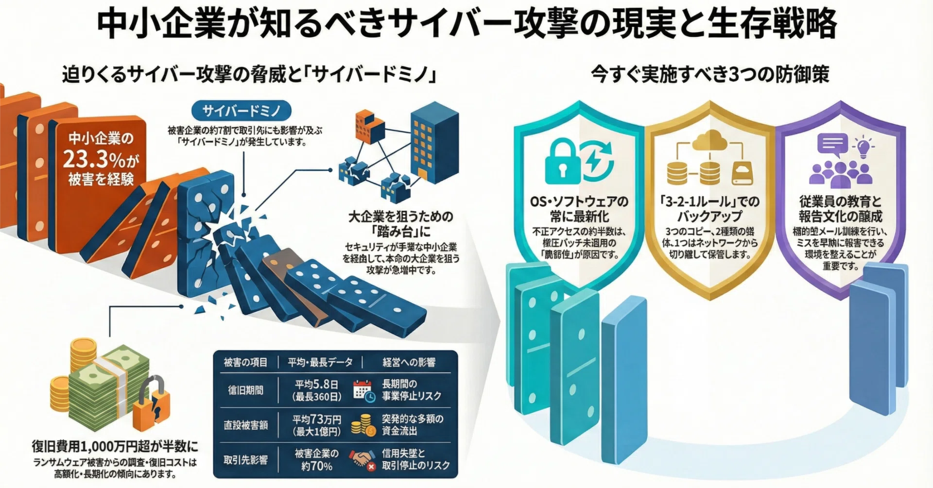 中小企業を狙うサイバー攻撃の実態と対策｜2025年最新データから見る