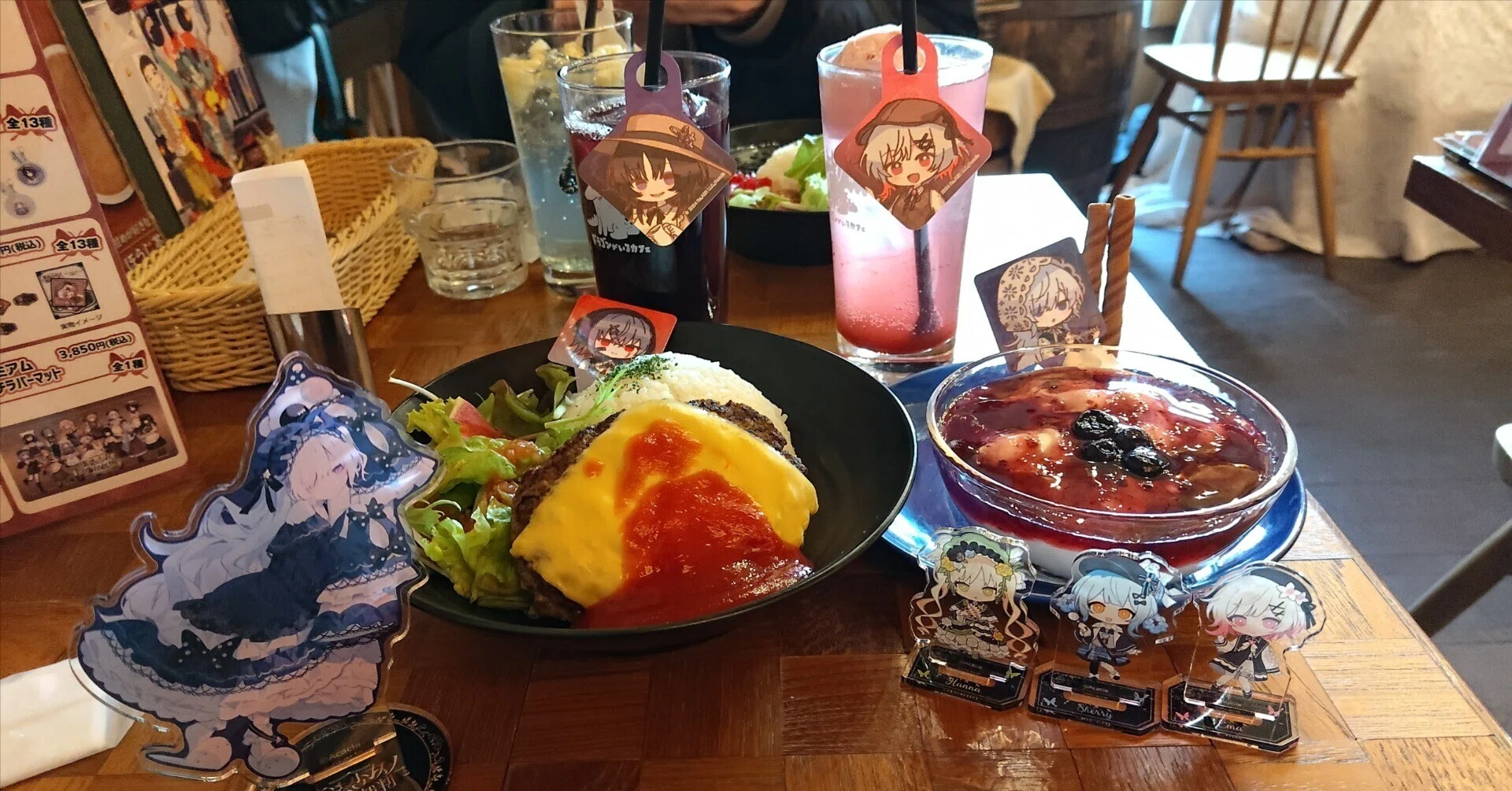 魔法少女ノ魔女裁判 まのさば 江ノ島 カフェ 夏目アンアン 8点セット 魔法少女ノ魔女裁判】まのさば江ノ島コラボカフェレポ｜こけ