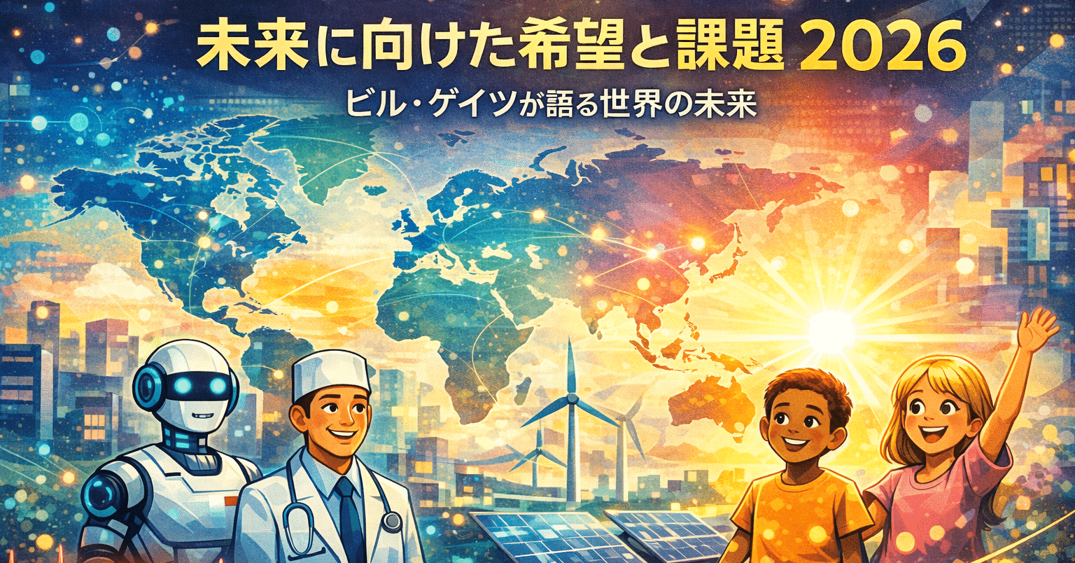 Blog】2026年に向けた希望と課題 — ビル・ゲイツが語る世界の未来