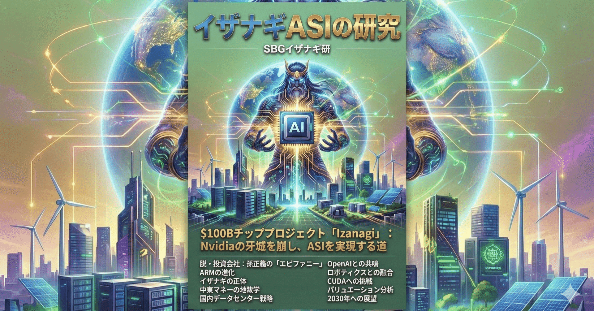 イザナギASIの研究 01 AI投資の波に乗った孫さんの製造業変身｜TakTempest