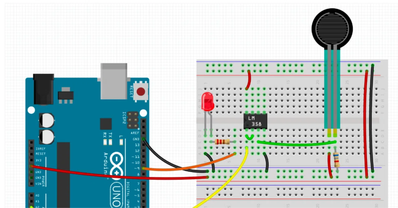 【実験】オペアンプLM358の動作確認：Arduino を用いたオペアンプの動作チェック｜imash