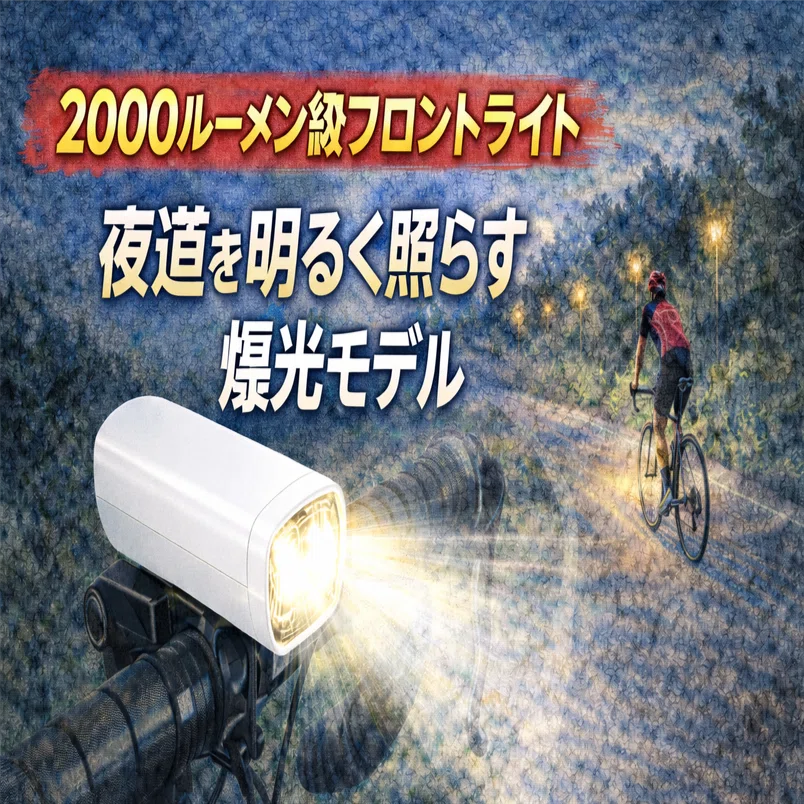 TOWILD CL2000レビュー2000ルーメンの爆光で夜間走行が変わる！ロード