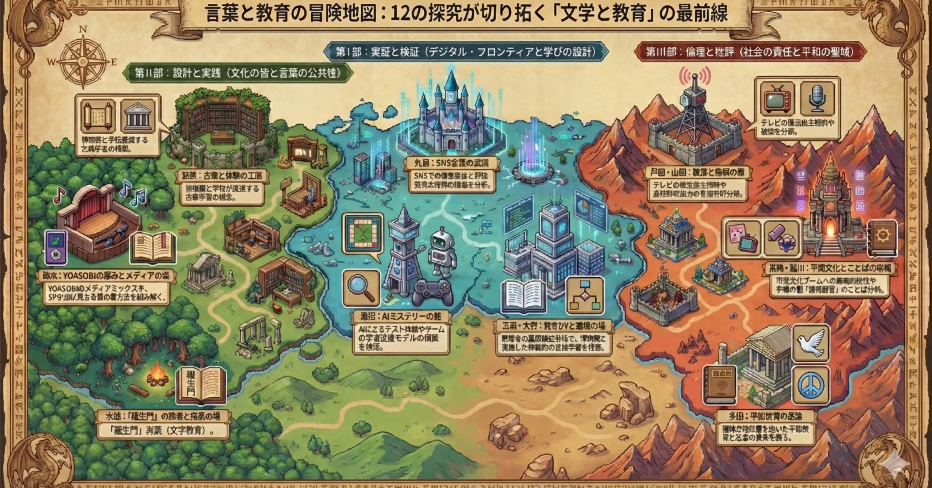 文科の継承と展開 都留文科大学国文学科５０周年記念論文集/勉誠社/都留文科大学（単行本） 生成AIを中核に据えた卒業論文指導 実践報告書（2025年度）―都留文科