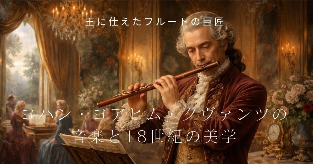 王に仕えたフルートの巨匠 ― ヨハン・ヨアヒム・クヴァンツの音楽と18