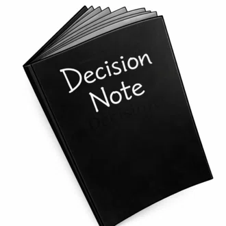 Definitive Note Decision Note|note