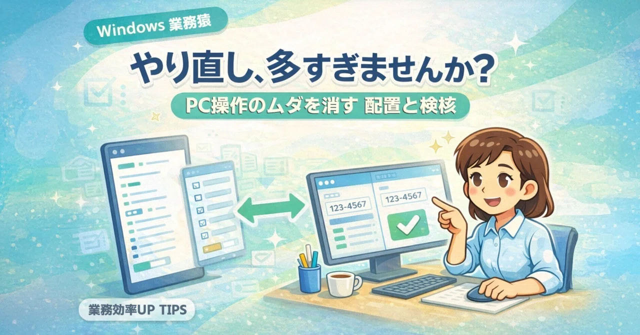 業務効率を劇的に改善！PC操作の「やり直し」を防ぐ配置と神機能｜中古 