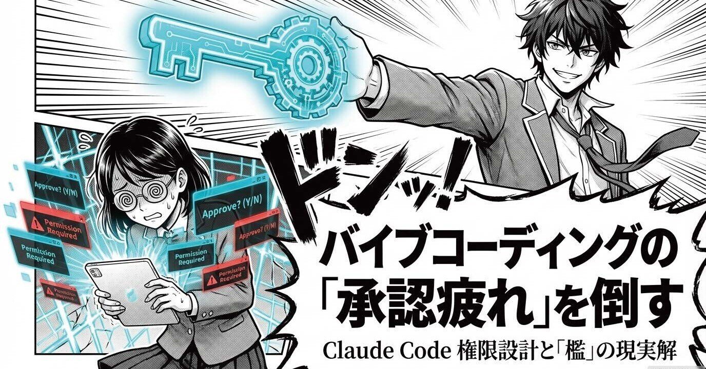 バイブコーディングの「承認疲れ」を倒す：Claude Code 権限・サンド