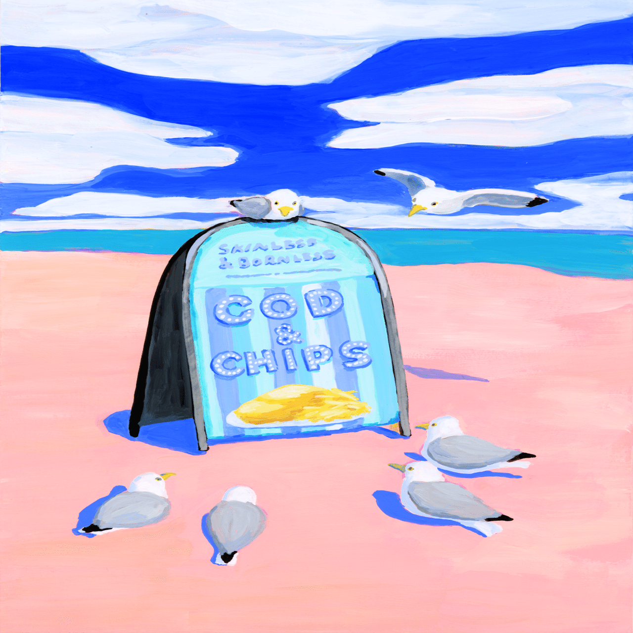 Fish&Chips (&Seagulls)｜羽田お皿