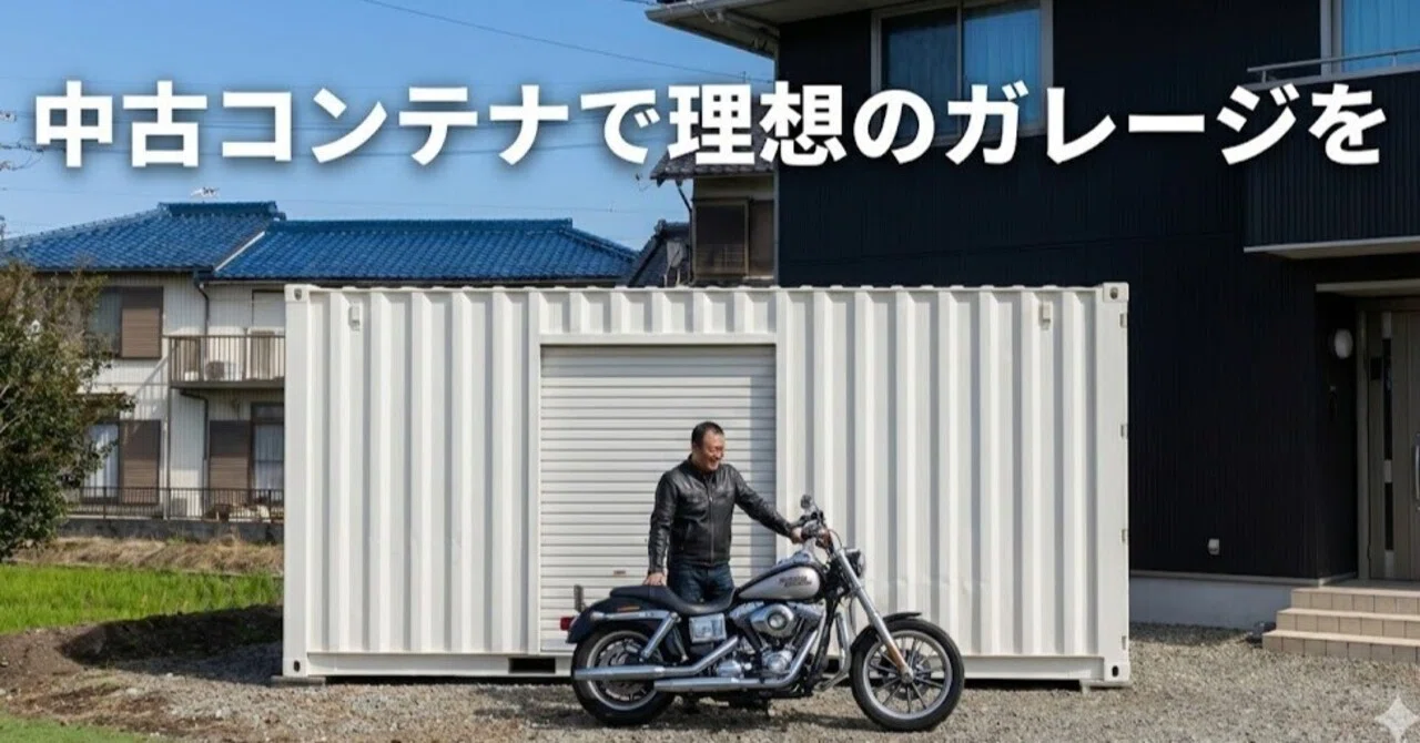 バイク乗り必見！中古コンテナで理想のガレージを格安で作る方法｜中古 