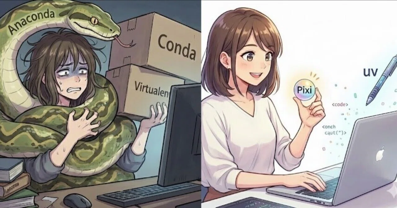 Pythonの環境構築でAnacondaが辛くなってきたら、Pixi + uvに切り替え 