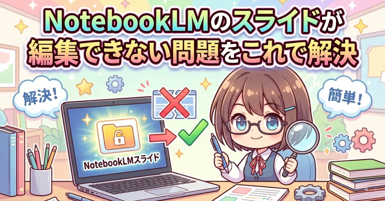 Solving the Problem of Uneditable NotebookLM Slides｜PDNob｜PDF編集・活用ノウハウ