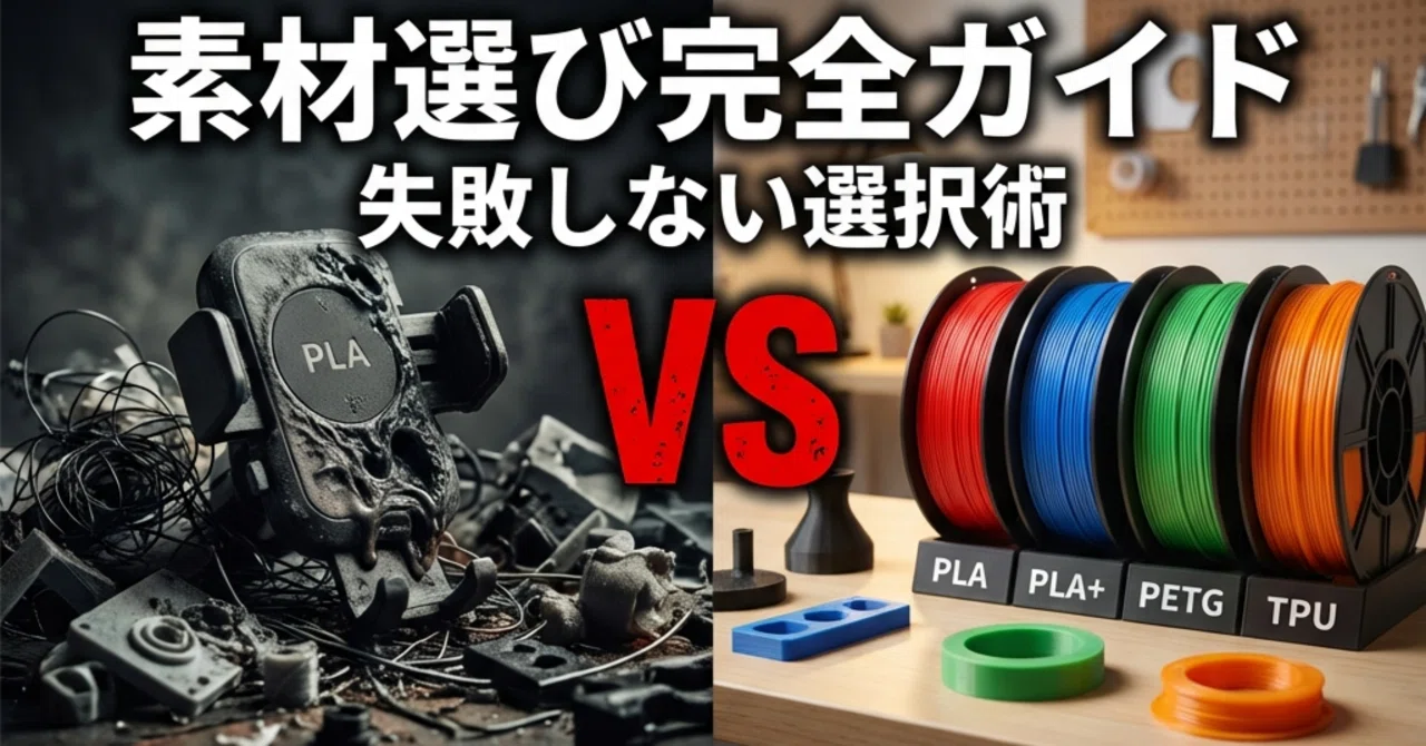 A1 miniユーザー保存版】3Dプリンター素材の選び方完全ガイド：用途