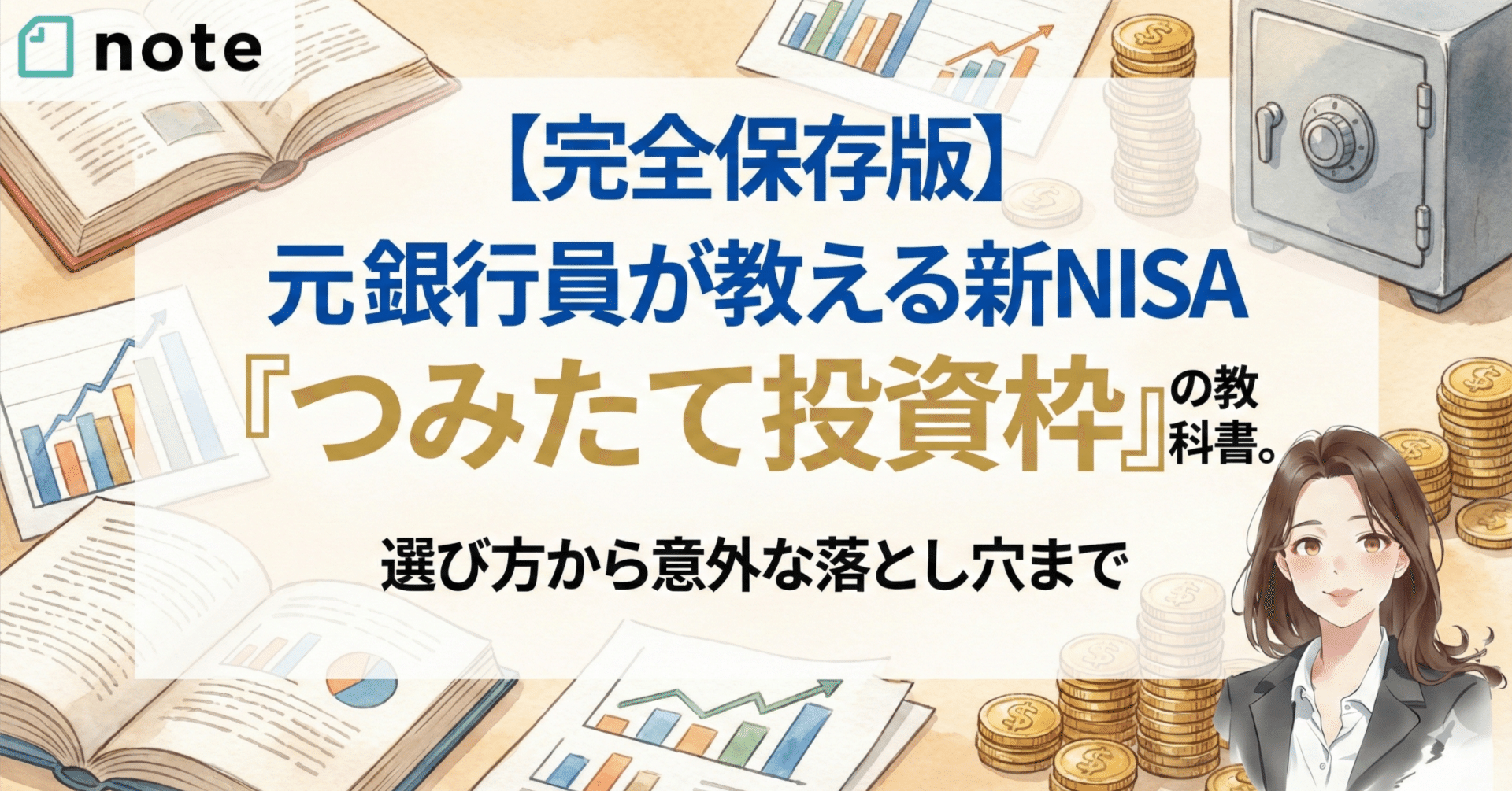 完全保存版】元銀行員が教える新NISA「つみたて投資枠」の教科書。選び方から意外な落とし穴まで｜涼（りょう）