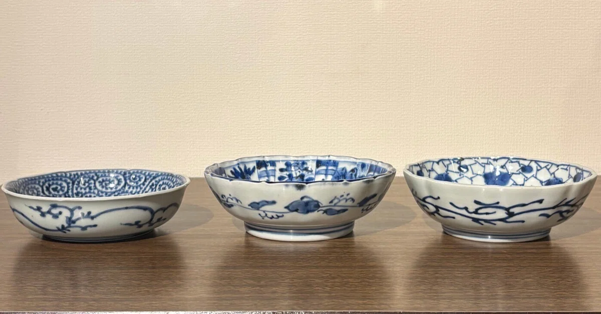 骨董 三足 鮑皿 骨董入門におすすめアイテム、なます皿」｜松浦パグ
