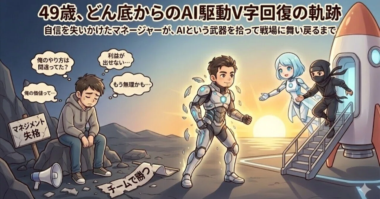 キャリア迷子と思っていた49歳が、AIという武器を拾って戦場に舞い戻る